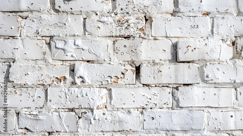Aged white brick wall backdrop with space for text Aged white brick wall backdrop with space for text