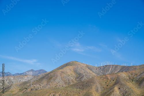 Cabazon windmills in the San Gorgonio Pass mountains