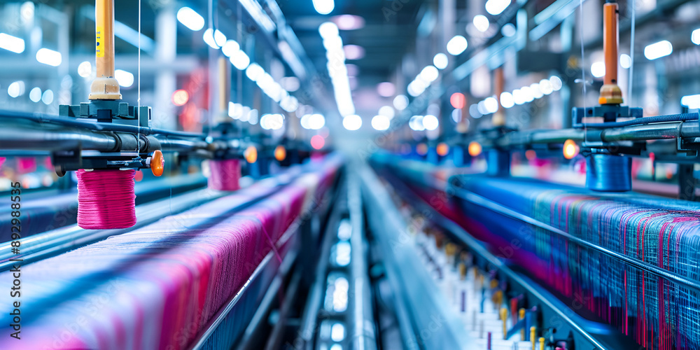 Precision and Speed in Modern Textile Manufacturing, High-Tech Weaving ...