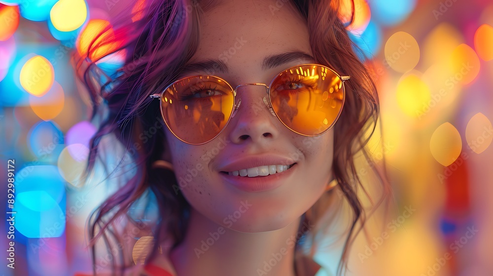Latin American female in a night club wearing sunglasses, young latina woman in a nightclub Latin American female in a night club wearing sunglasses, young latina woman in a nightclub