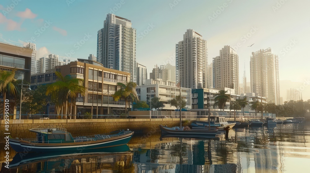 Fototapeta premium buildings and landscapes