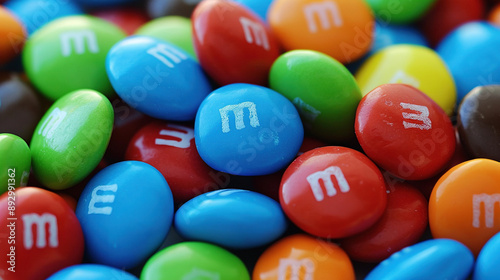 close-up of colorful candy MMS 