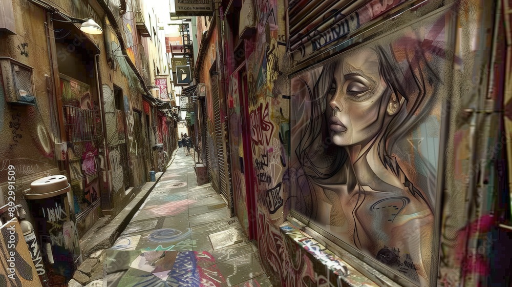 Fototapeta premium artistic streets, avenues, buildings