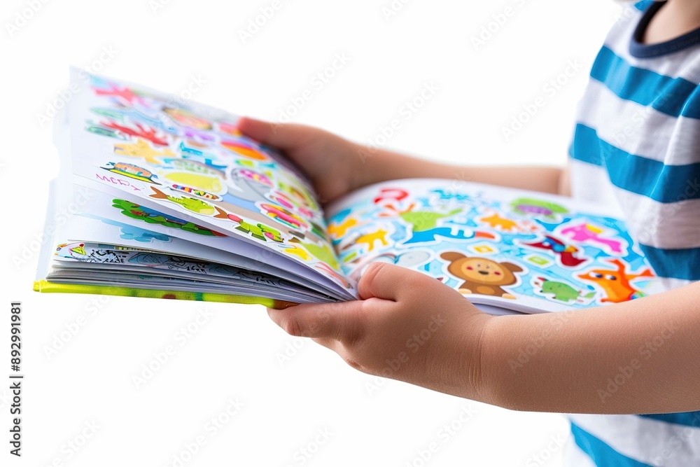 Fototapeta premium Kids sticker book
