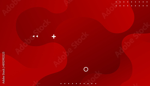 Liquid wave background with red color background. Fluid wavy shapes. Used to decorate advertisements, publications, Eps10 vector
