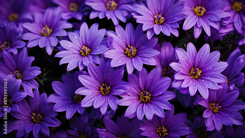 A picture of purple flowers, high definition and vividness A picture of purple flowers, high definition and vividness