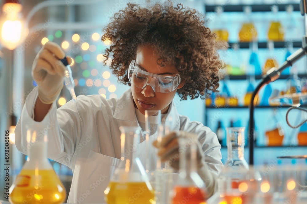 Female Scientist Working in a Laboratory Female Scientist Working in a Laboratory