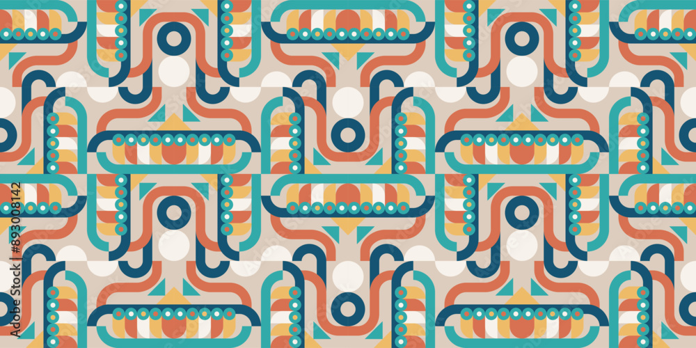 Vector illustration geometric seamless pattern Vector illustration geometric seamless pattern