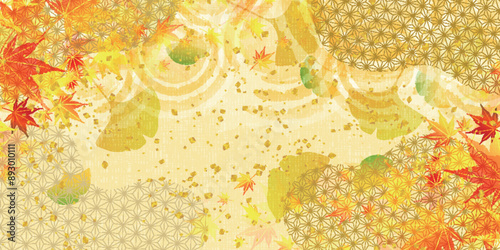 紅葉　和柄　秋　背景	