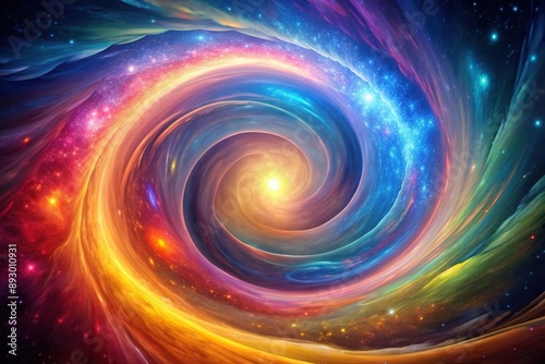 Colorful vortex energy cosmic spiral waves in space leading lines, space, spiral, cosmic, colorful, energy
