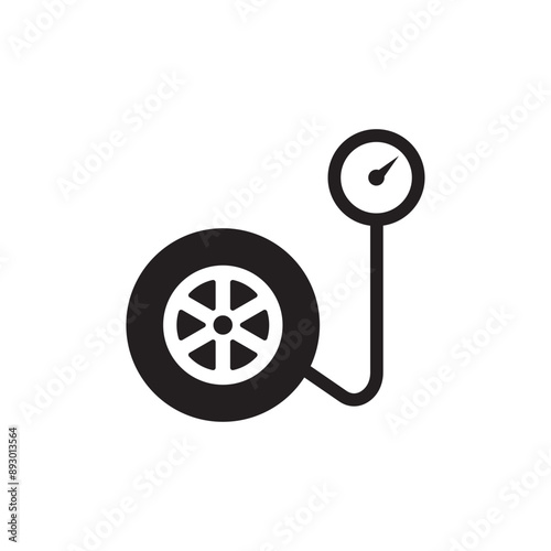 inflate tire icon , automotive icon