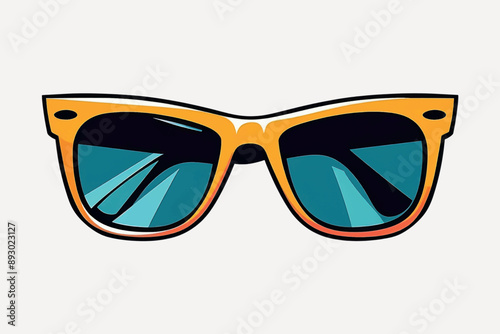 Stylish retro sunglasses illustration
