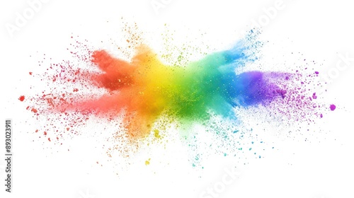 Rainbow Explosion of Color Powder