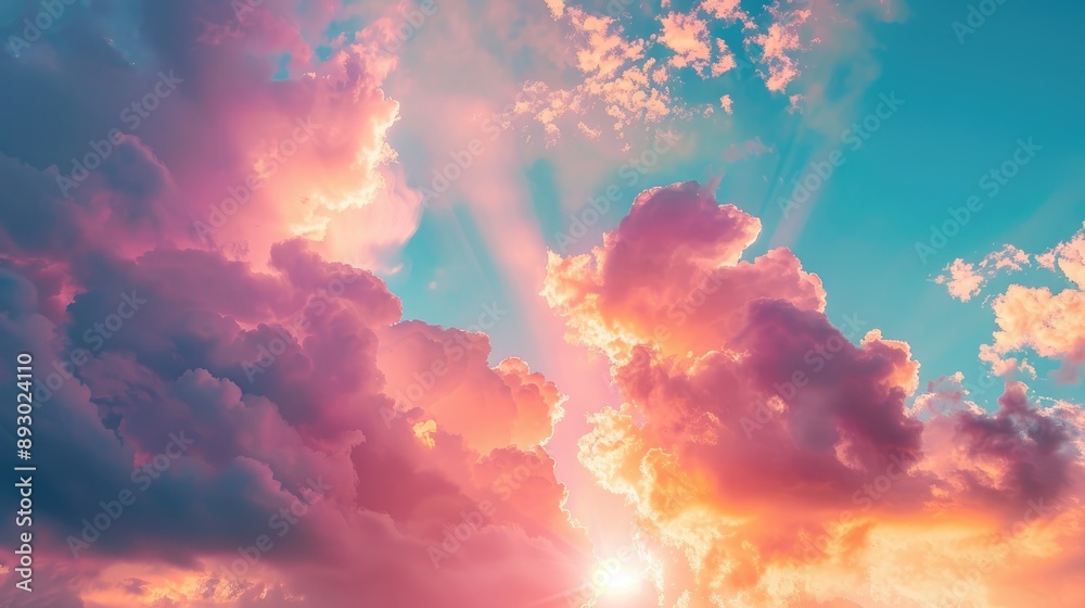 Stunning sunrise or sunset with vibrant sky and clouds. Stunning sunrise or sunset with vibrant sky and clouds.