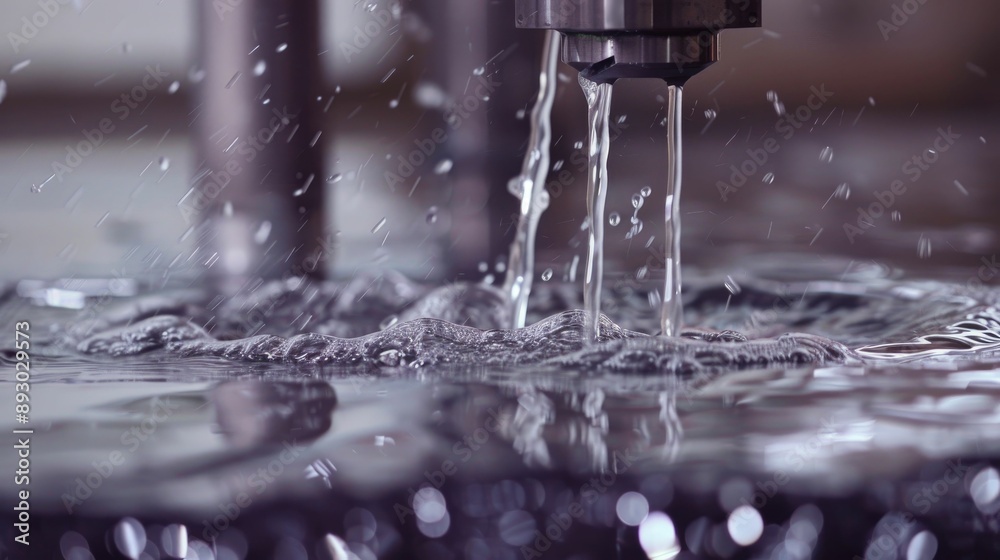 Advanced CNC machine cutting metal with precision Advanced CNC machine cutting metal with precision