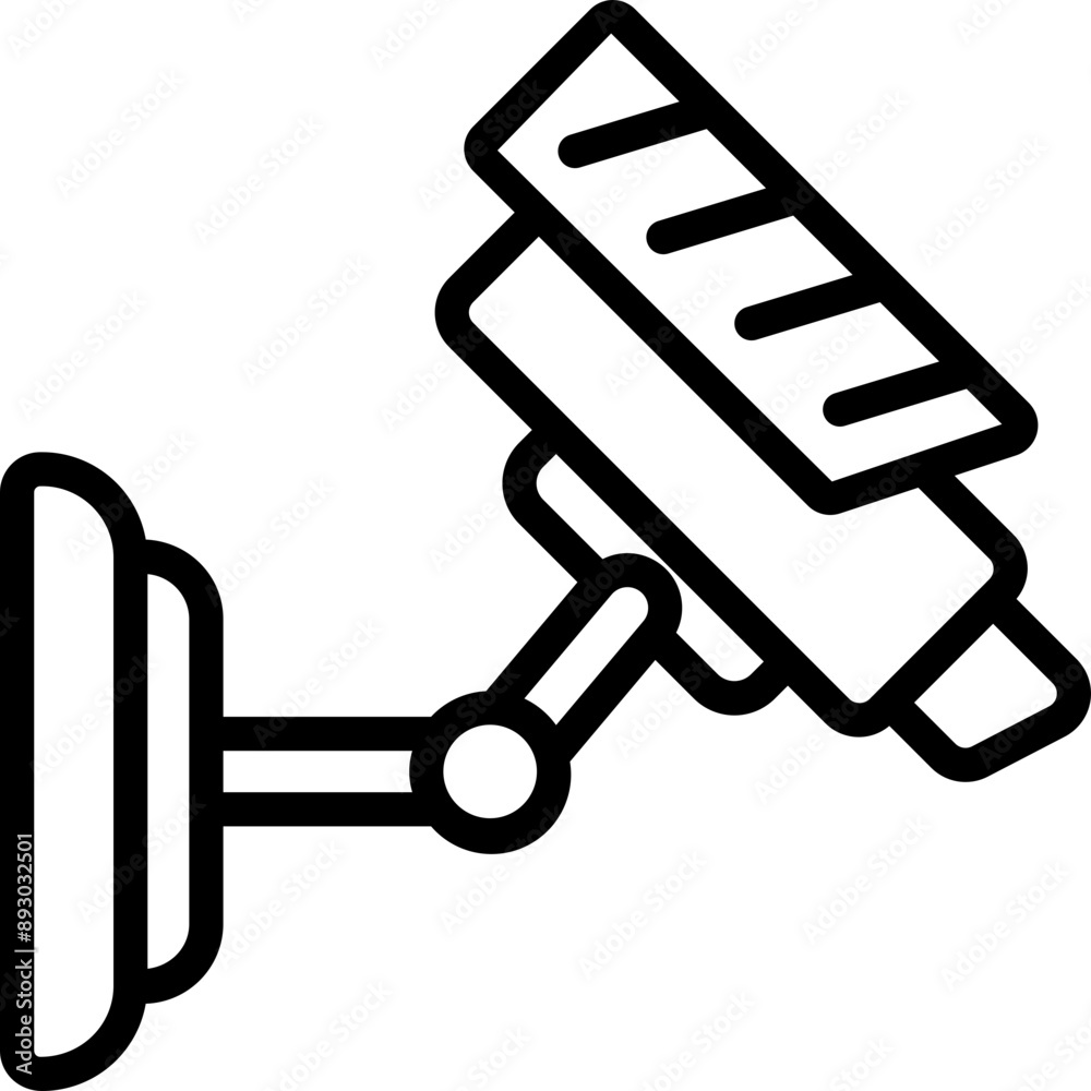 Cctv Line Icon Design Vector Cctv Line Icon Design Vector