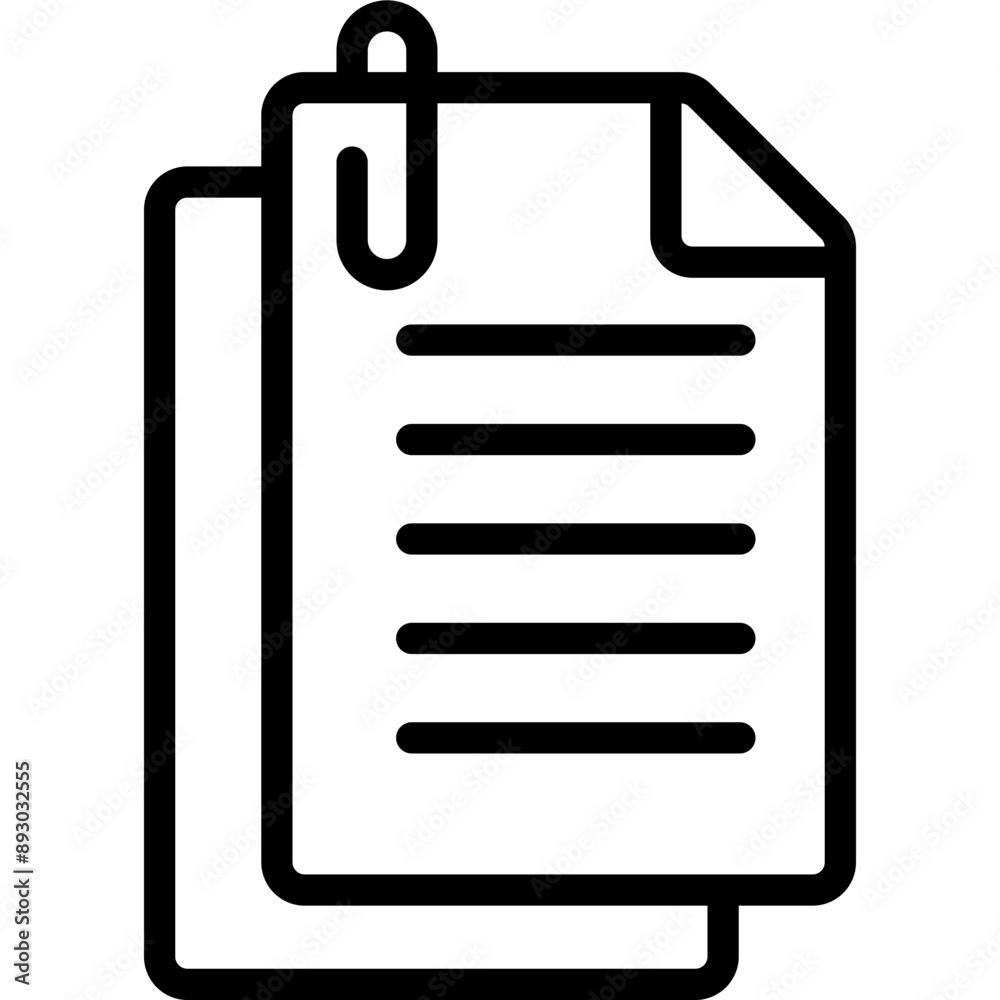 Paper Line Icon Design Vector Paper Line Icon Design Vector