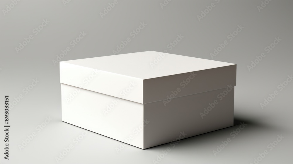 white box mockup on white background white box mockup on white background