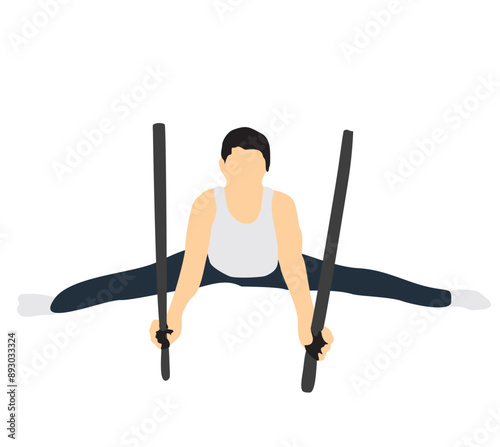 long track speed skating sport illustration people player fill isolated