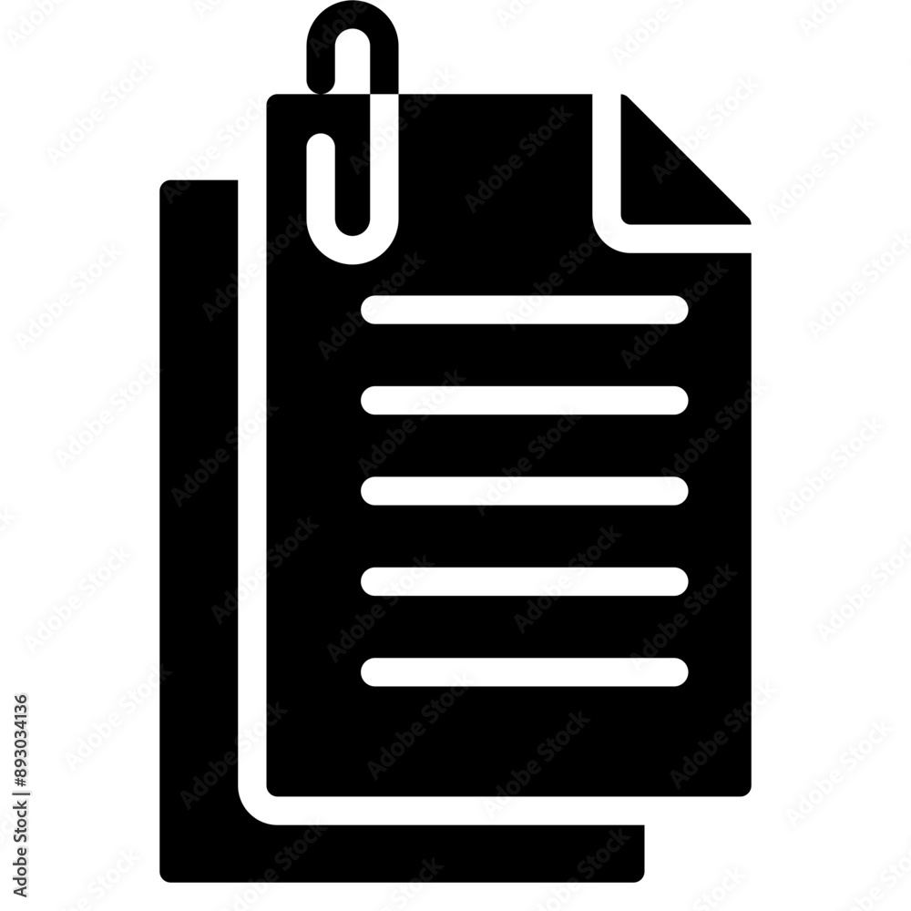 Paper Solid Icon Design Vector Paper Solid Icon Design Vector