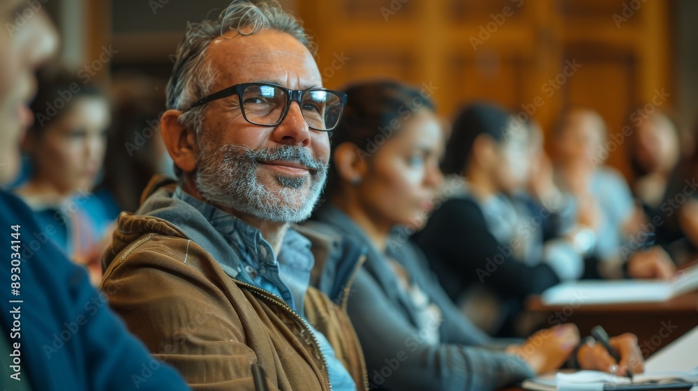 Engaging Training Session with Agents Eagerly Taking Notes, Educational and Professional Setting 