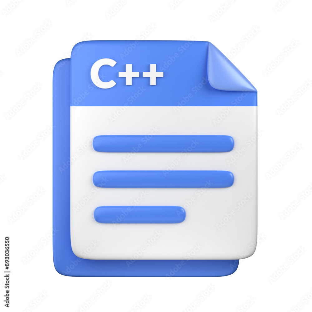 3D C++ File Icon 3D C++ File Icon