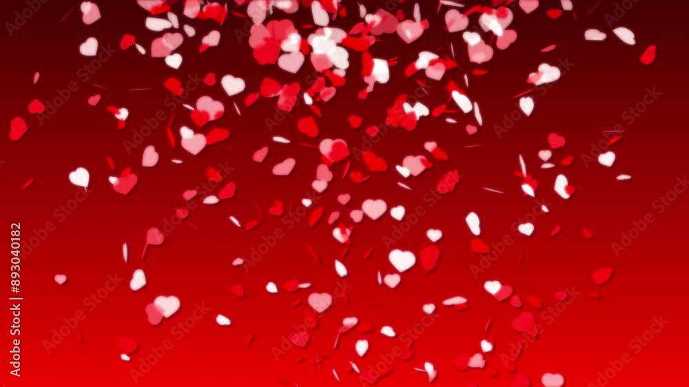 Love heart romance falling floating from sky animation glow soft shape symbol on gradient colour background visual effect 3D dynamic red twirl white Love heart romance falling floating from sky animation glow soft shape symbol on gradient colour background visual effect 3D dynamic red twirl white