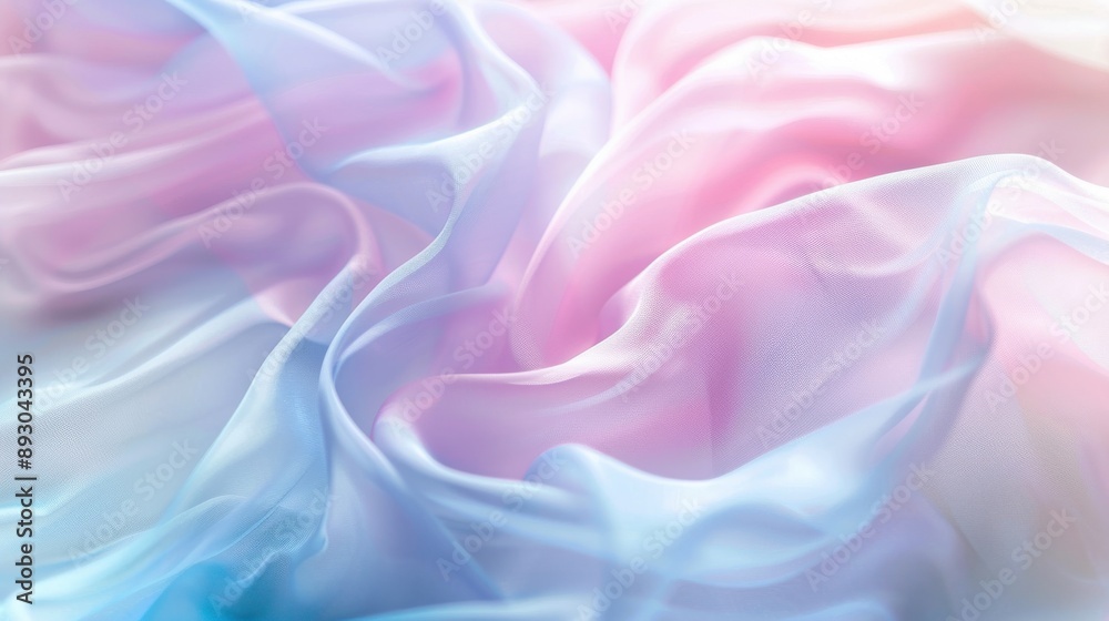 Obraz premium Close-up of soft pastel hues blending seamlessly, perfect for serene and soothing design themes --ar 16:9 Job ID: 795ca301-2d6b-4245-bef8-312a005fe613