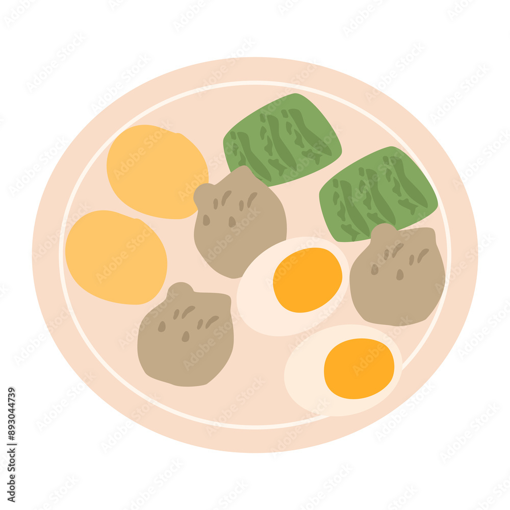 Siomay Bandung (Shumay) or steamed dumplings Siomay Bandung (Shumay) or steamed dumplings
