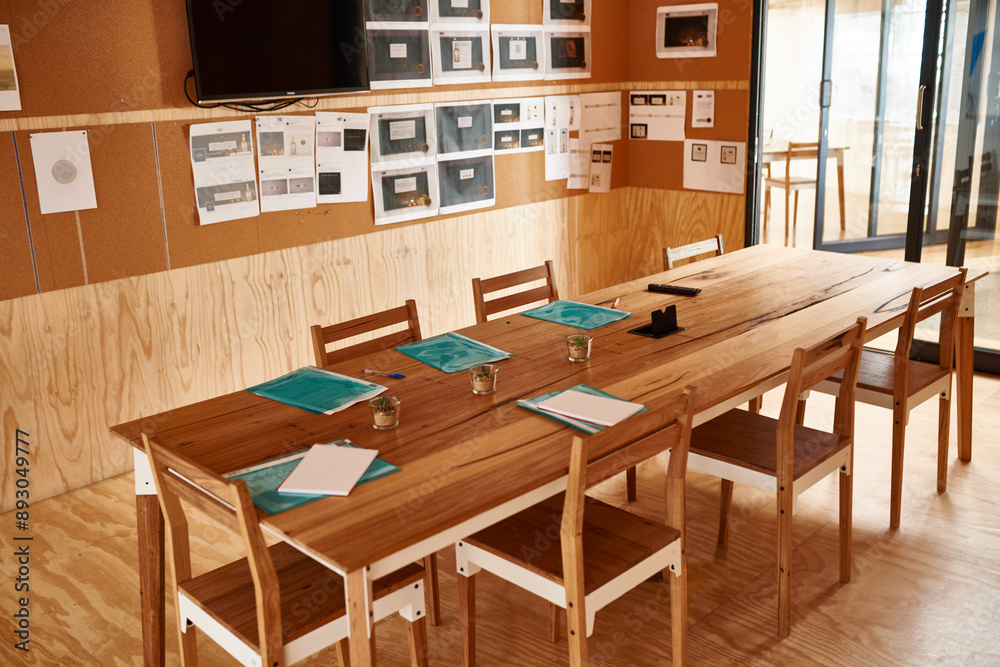 Where ideas come to life. Shot of an empty boardroom in an office. Where ideas come to life. Shot of an empty boardroom in an office.
