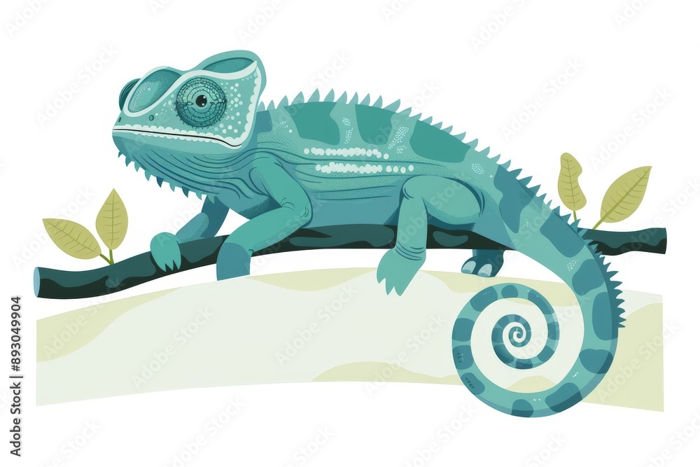 chameleon in a cartoon