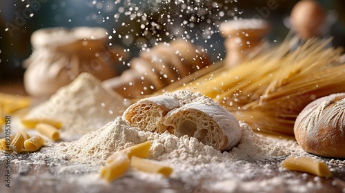 gluten free food flour  bread  pasta : Generative AI