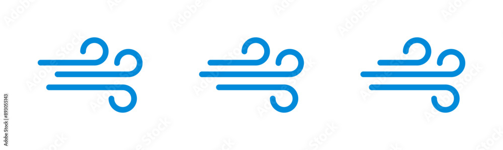 Wind icon set Wind icon set