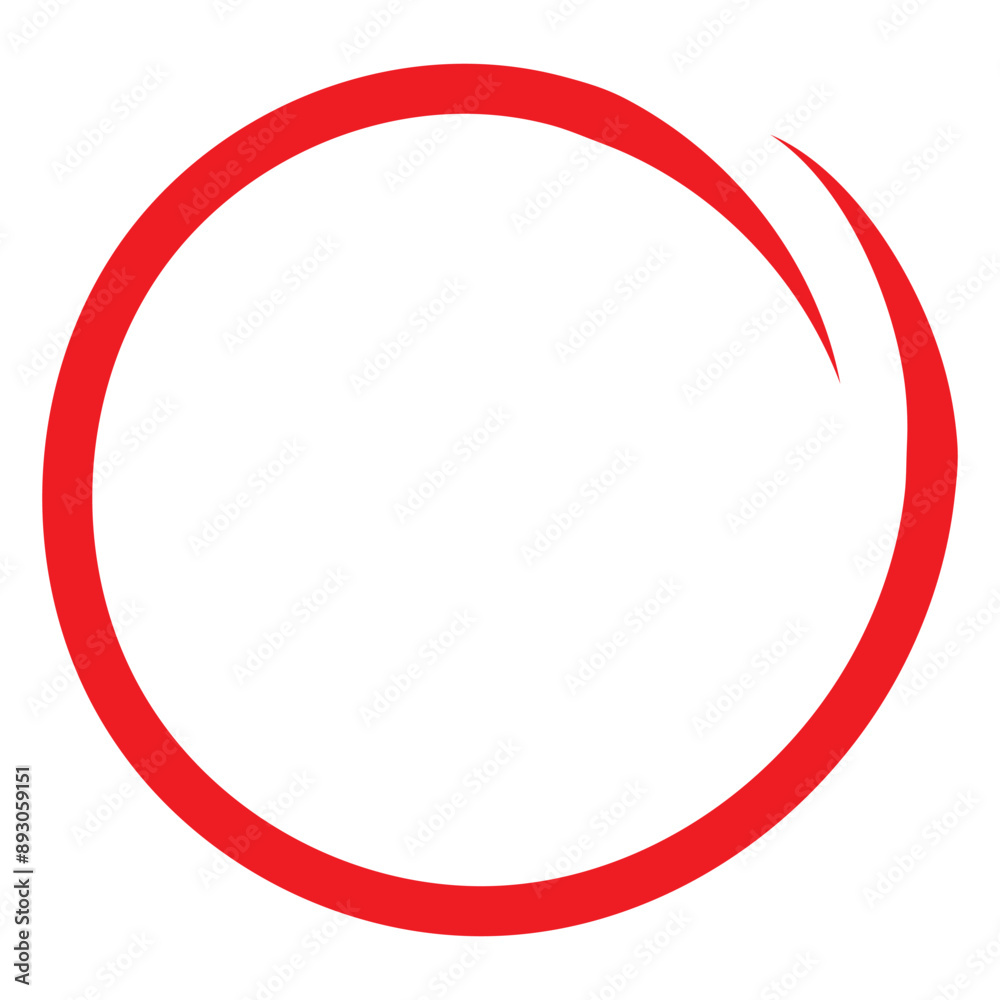 Red circle pen draw. Highlight hand drawn circle isolated on white background. Handwritten red circle. For marker pen, pencil, logo and text check. Vector illustration Red circle pen draw. Highlight hand drawn circle isolated on white background. Handwritten red circle. For marker pen, pencil, logo and text check. Vector illustration