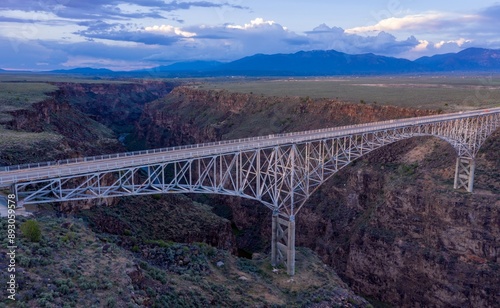 Rio Grande Gorge Bridge, Taos, New Mexico, United States Of America. photo