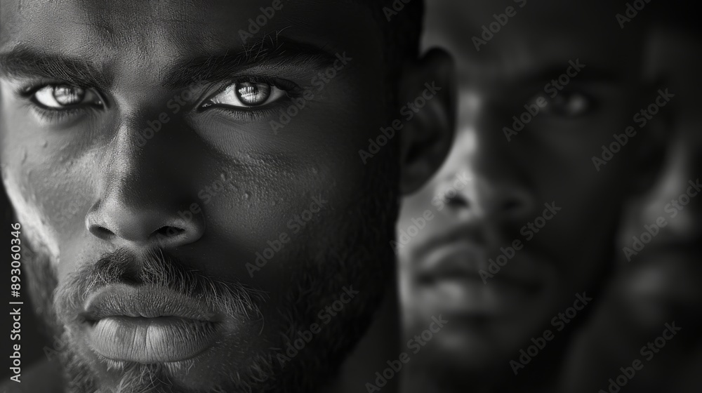 A Group of Men With Different Facial Features and Beards Next to Each Other - Generative AI A Group of Men With Different Facial Features and Beards Next to Each Other - Generative AI