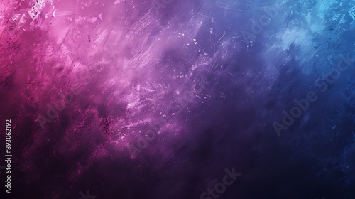A dark background with a swirling, hazy mix of blue and purple light