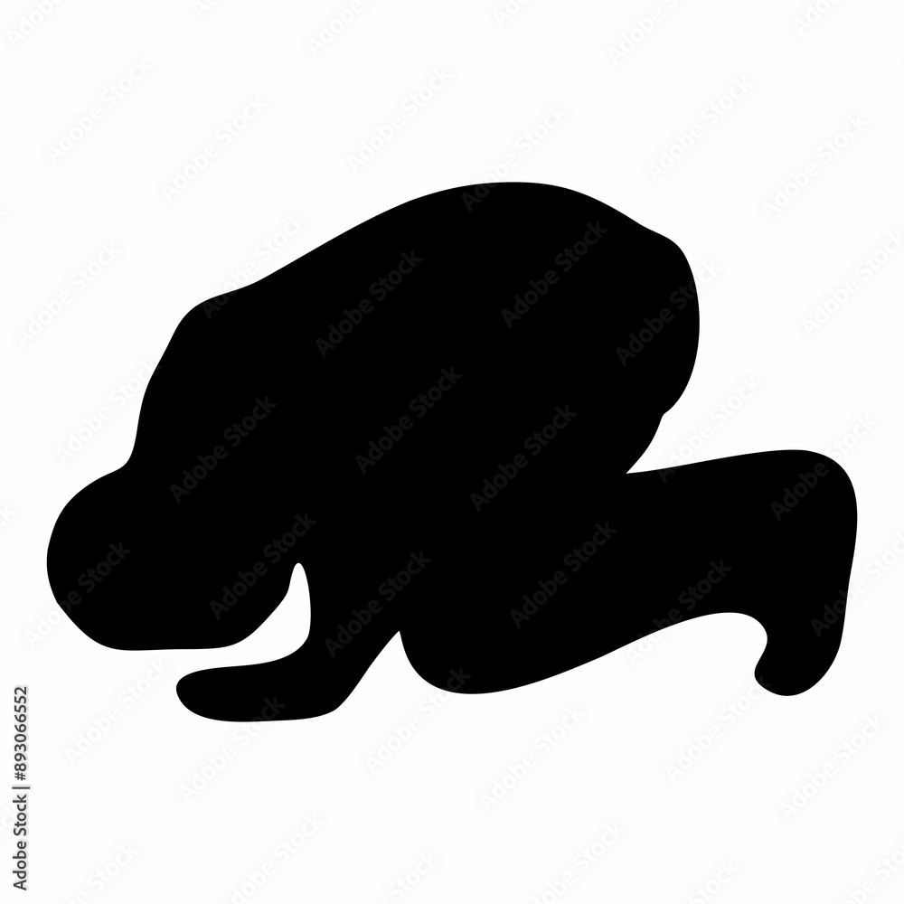 silhouette or illustration of the prostration movement silhouette or illustration of the prostration movement