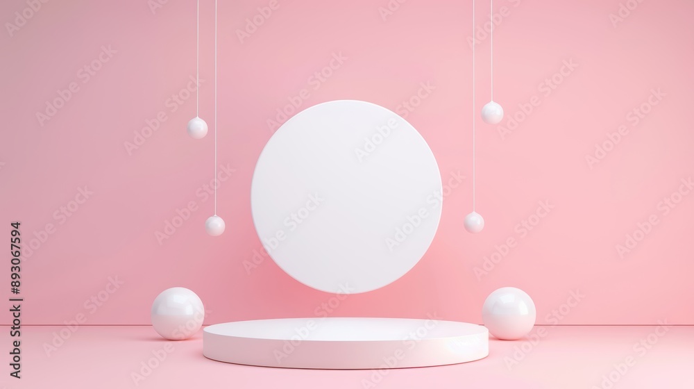 Blank product podium in a music festival setting, entertainment theme, performance and fun Blank product podium in a music festival setting, entertainment theme, performance and fun