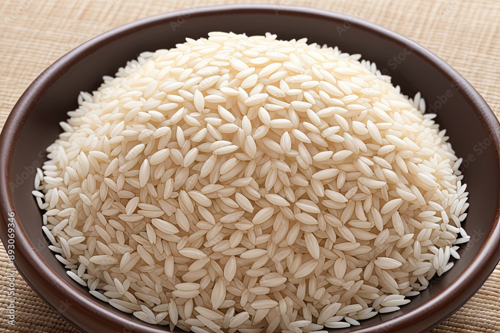 Uncooked Rice Grains Uncooked Rice Grains