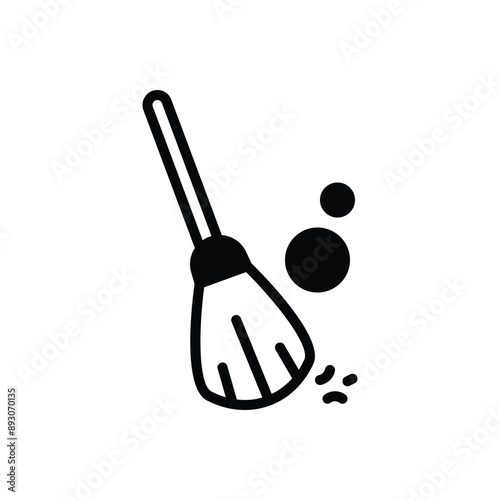 Black solid icon for sweep
