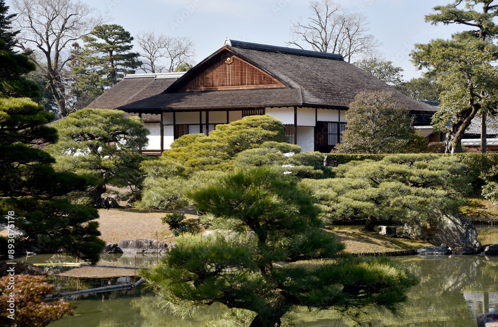 桂離宮 古書院遠景 京都市西京区桂 桂離宮 古書院遠景 京都市西京区桂