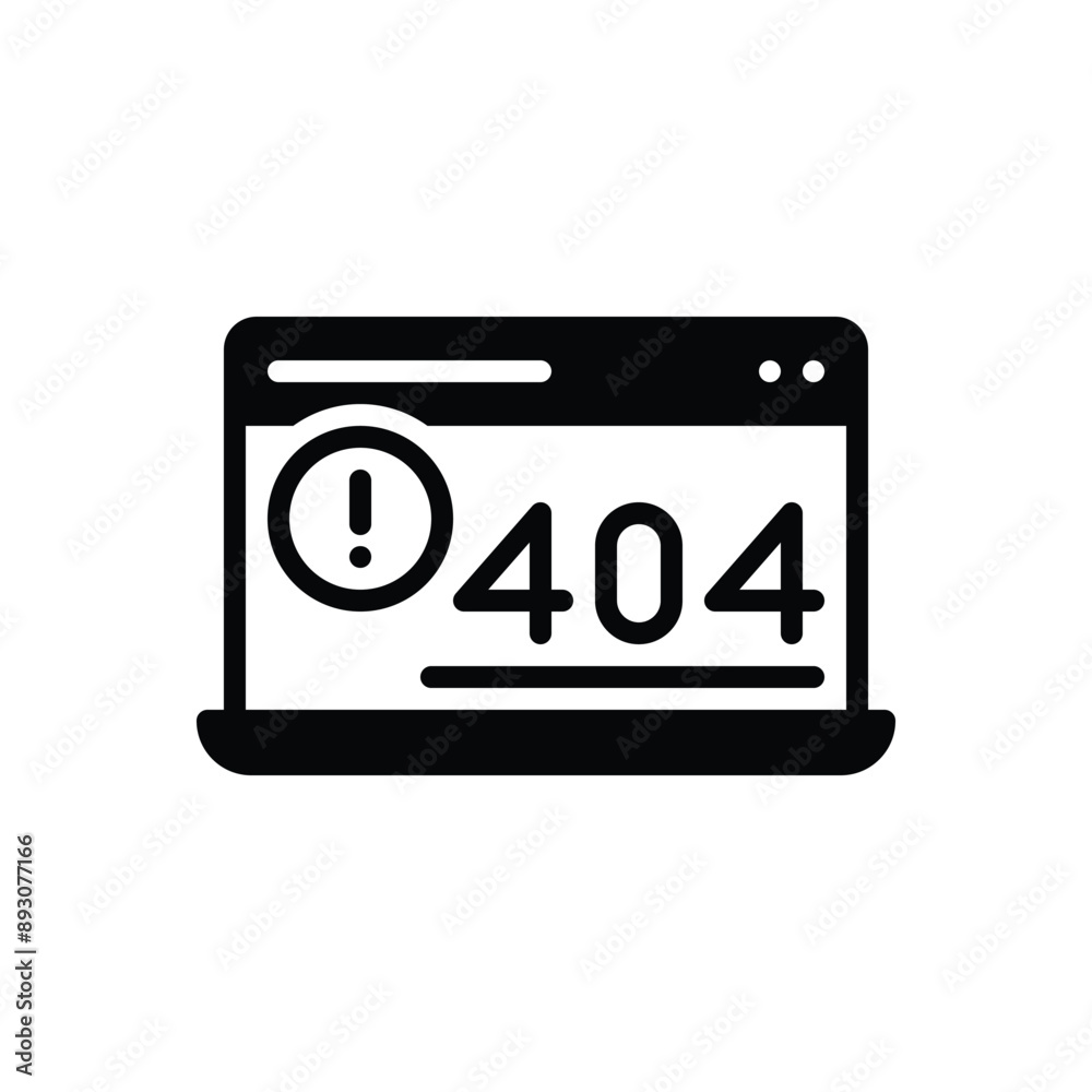 Black soli icon for 404 security Black soli icon for 404 security
