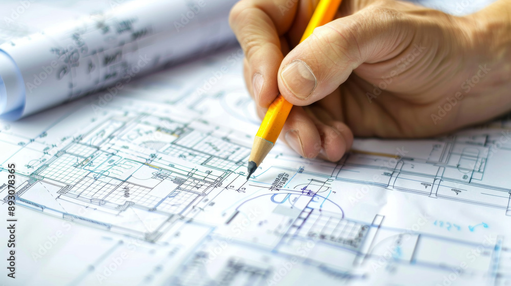 Modern Architect at Work: Transforming Ideas into Blueprints in a Functional Studio Modern Architect at Work: Transforming Ideas into Blueprints in a Functional Studio