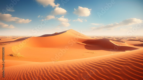 Majestic Sand Dunes of Sahara Desert
