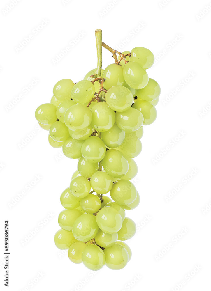Bunch of green grapes isolated on white background Bunch of green grapes isolated on white background