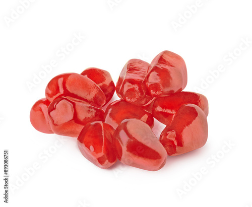 Pomegranate. Pomegranate isolated. With clipping path. Full depth of field. Collection.
