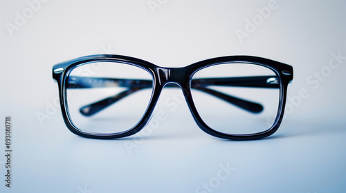 Black Frame Glasses with Clear Lenses