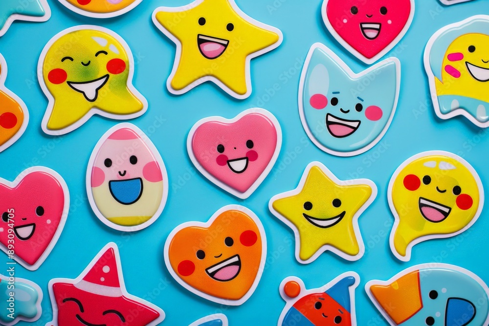 colorful smiling face colorful smiling face