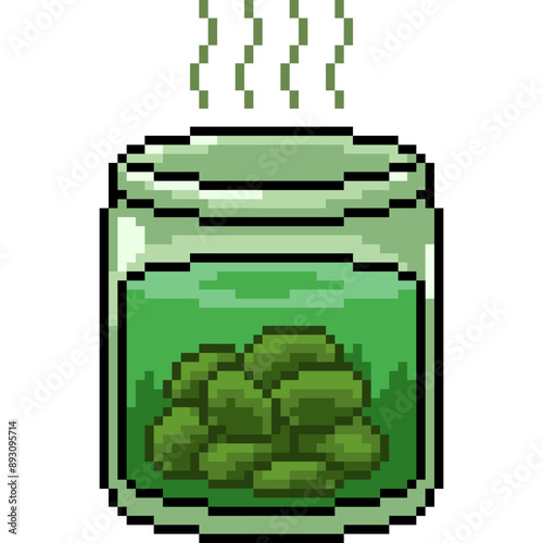 pixel art of smelly jar pickle